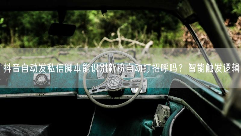 抖音自动发私信脚本能识别新粉自动打招呼吗？智能触发逻辑