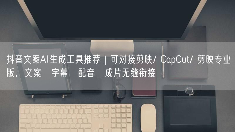 抖音文案AI生成工具推荐｜可对接剪映/ CapCut/ 剪映专业版，文案→字幕→配音→成片无缝衔接