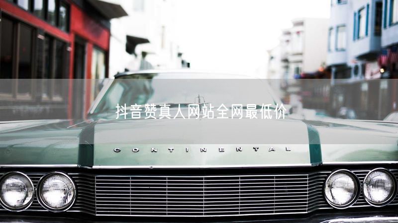 抖音赞真人网站全网最低价